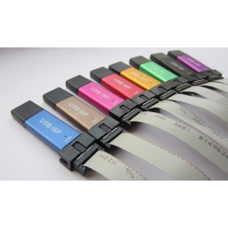 Chipskey - Free drive USBASP, USBisp + aluminum + overcurrent protection + color lights + 64K limit + WIN7 64