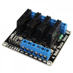 5V 4-kanalni SSR Solid-State Relej s niskim pragom okidanja i osiguračem 240V 2A