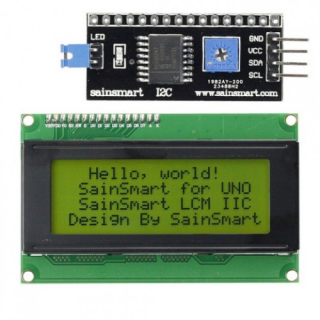 SainSmart LCD display - IIC/I2C/TWI serial 20x4 - Yellow