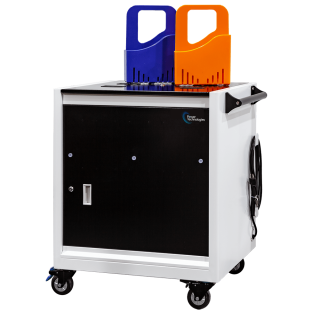 AC-GO-32, 32 Bay Smart Charging Cart & Carry Out Baskets 