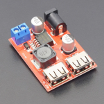 DC-DC Voltage Regulator LM2596S Buck Converter Step Down Power Supply Module 6-40V to 5V 3A Dual USB- RS1814
