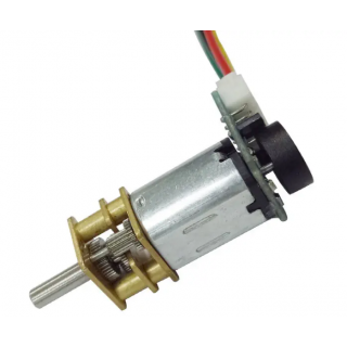 Micro Metal Geared motor with encoder - 100:1/150RPM/6V