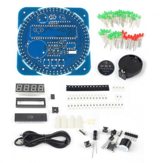 Rotation LED Electronic Clock Kit - DS1302 - DIY kit