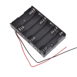 Battery holder case -  6xAA - Arduino plug