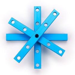 Makeblock - Beam0808-072-Blue (4-Pack)